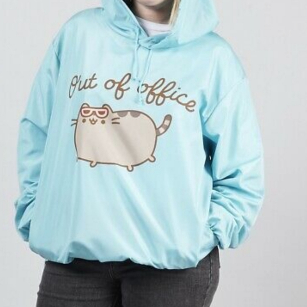 Pusheen  rain pullover womens jacket size M